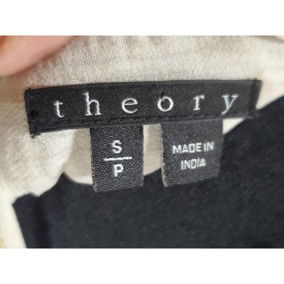 Theory Women's Blue & Yellow 100% Silk Sequin Sleeveless Top Blouse Size S/P - Picture 6 of 13